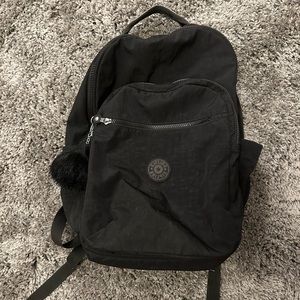 Large Kipling backpack with monkey Fluff Ball